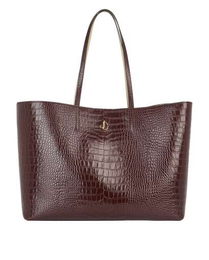 Croc Embossed Tote, front view